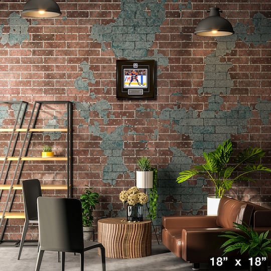 Leon Draisaitl Framed Pin & Plate Edmonton Oilers 18" x 18"